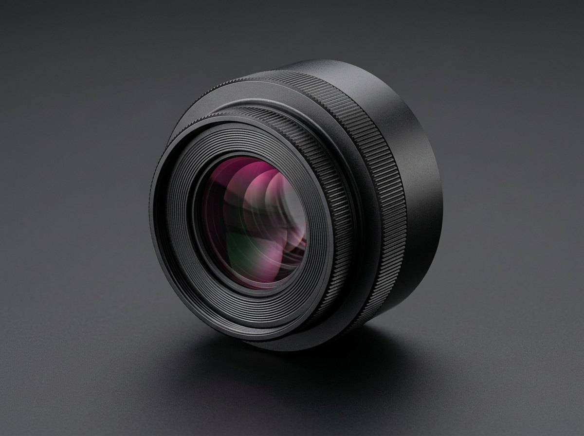 Focusing C-mount lens adapter with knurled adjustment ring